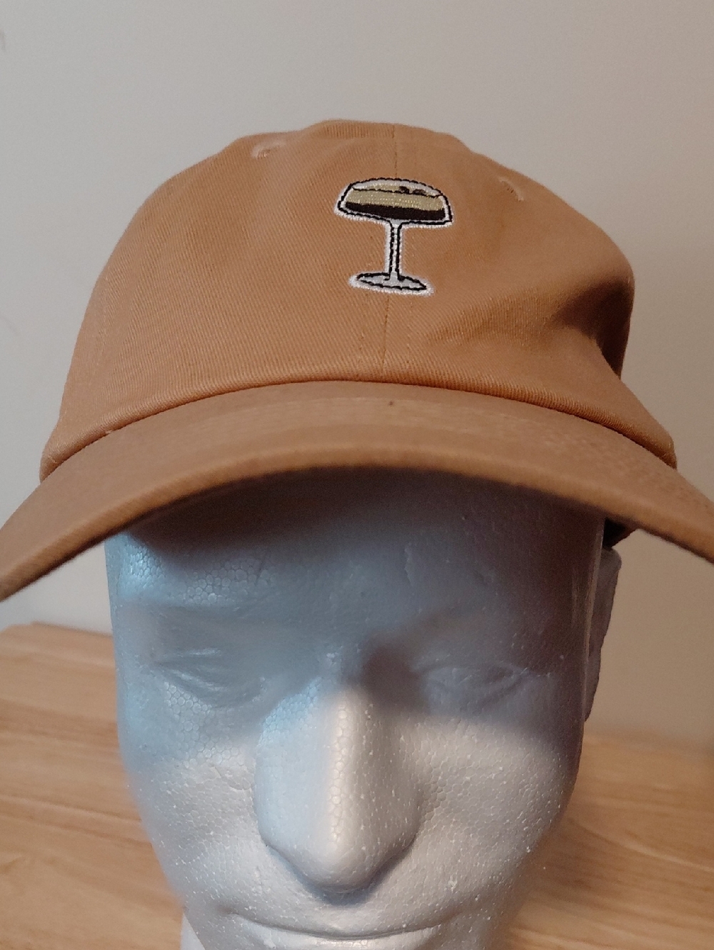 Tan EmbroideredAbsplut X Kahlua Cocktail Glass Dad Hat